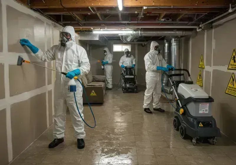 Basement Moisture Removal and Structural Drying process in Grayson County, KY